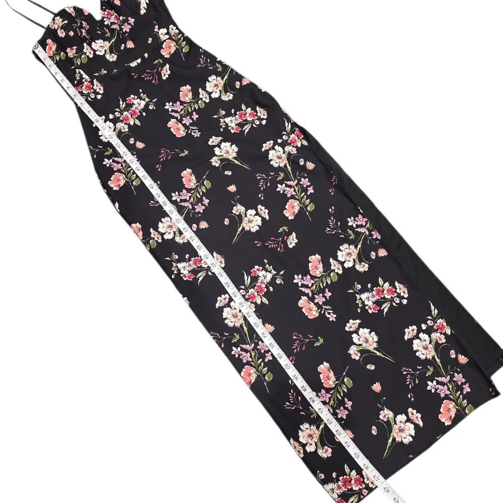 AIDAN MATTOX‎ FLORAL STRAPLESS COLUMN GOWN 0